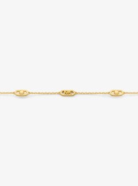 Astor Link Small Precious Metal-Plated Sterling Silver Necklace