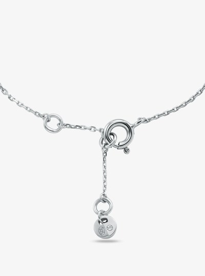 Astor Link Precious Metal-Plated Sterling Silver Pav&eacute; Bracelet in TWO TONE | Michael Kors