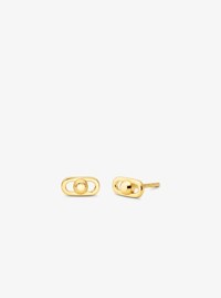 Astor Link Extra-Small Precious Metal-Plated Sterling Silver Earrings