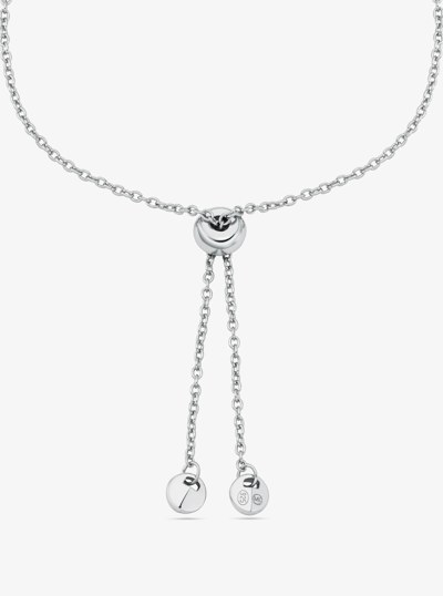 Fulton Precious Metal-Plated Sterling Silver Slider Bracelet in SILVER | Michael Kors