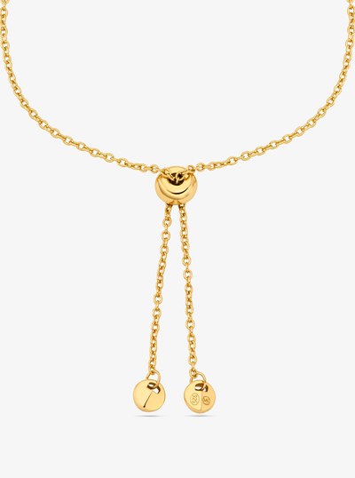 Fulton Precious Metal-Plated Sterling Silver Slider Bracelet in OR | Michael Kors
