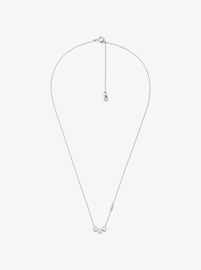 Precious Metal-Plated Necklace and Earrings Set in SILVER | Michael Kors