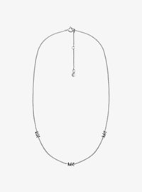 Precious Metal-Plated Sterling Silver Logo Necklace