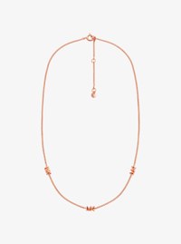 Precious Metal-Plated Sterling Silver Logo Necklace