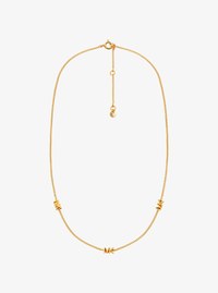 Precious Metal-Plated Sterling Silver Logo Necklace