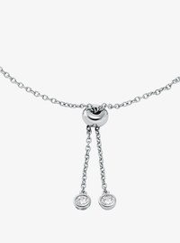 Fulton Precious Metal-Plated Pav&eacute; Logo Slider Bracelet