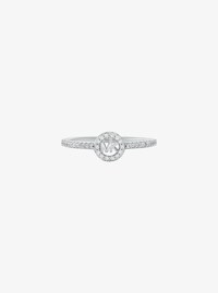 Fulton Precious Metal-Plated Pav&eacute; Logo Charm Ring