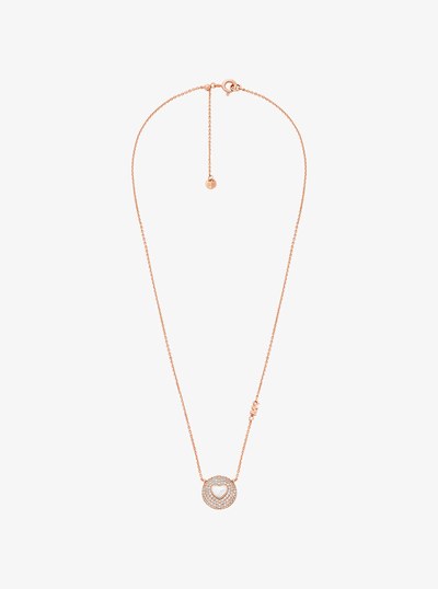 Precious Metal-Plated Pav&eacute; and Mother-of-Pearl Heart Jewelry Gift Set in ROSE GOLD | Michael Kors