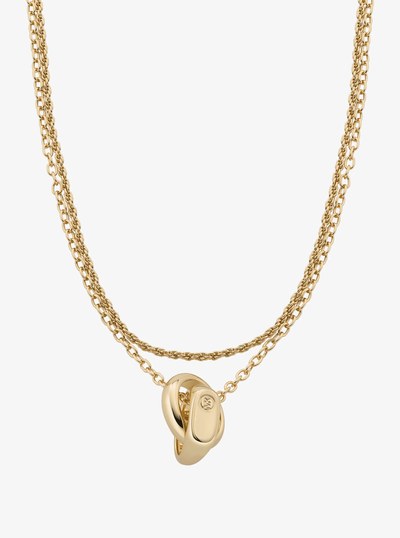Double Layered Intertwined Necklace in GOLD | Michael Kors