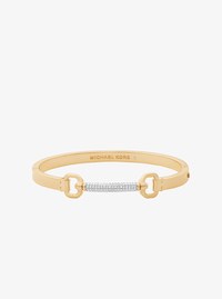 Pav&eacute; Horsebit Bangle
