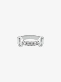 Pav&eacute; Horsebit Ring