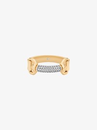 Pav&eacute; Horsebit Ring