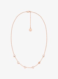 Heart Cubic Zirconia Necklace and Stud Earrings Gift Set