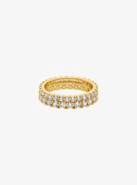 Double Pav&eacute; Ring