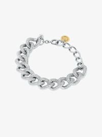 Pav&eacute; Curb-Link Bracelet