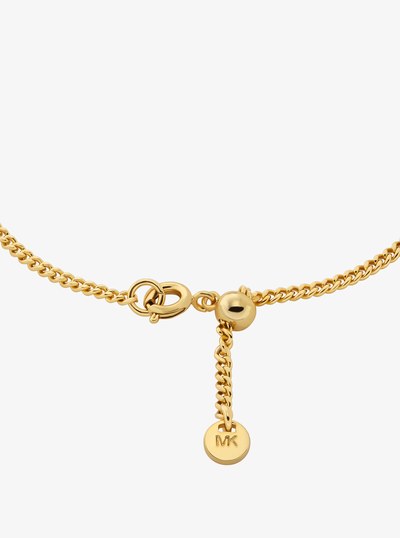 Logo Charm Slider Bracelet in GOLD | Michael Kors