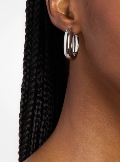 Square Hoop Earrings in SILVER | Michael Kors
