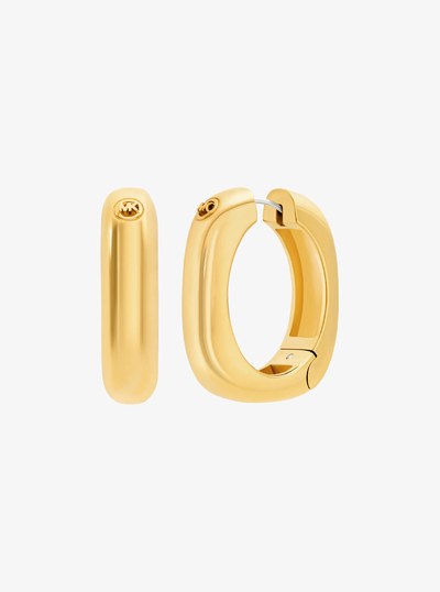 Square Hoop Earrings in GOLD | Michael Kors