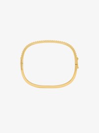 Pav&eacute; Gold-Tone Brass Bracelet