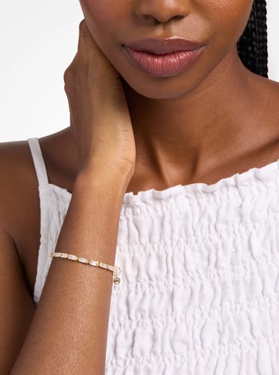 Cubic Zirconia Tennis Bracelet in GOLD | Michael Kors