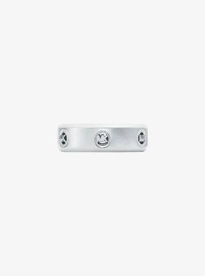 Logo Ring in SILVER | Michael Kors