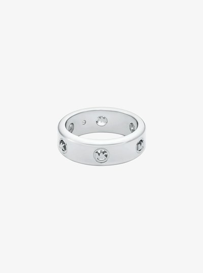Logo Ring in SILVER | Michael Kors