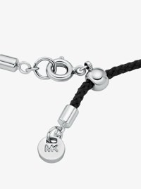 Pav&eacute; Logo Corded Bracelet
