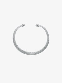 Collier ras-de-cou en laiton &agrave; placage en m&eacute;tal pr&eacute;cieux et &agrave; pav&eacute;