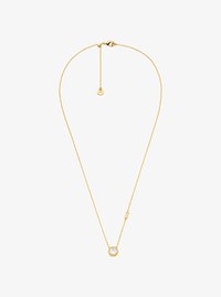 Round Stone Pendant Necklace