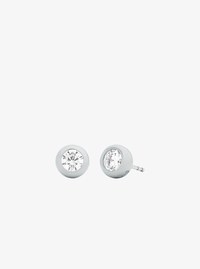 Boucles d&rsquo;oreilles &agrave; pierre arrondie