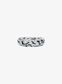 Bague l&eacute;opard &agrave; pav&eacute;