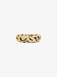 Bague l&eacute;opard &agrave; pav&eacute;