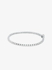 Bracelet rivi&egrave;re extensible &agrave; pav&eacute;