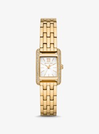Mini Monroe Pav&eacute; Gold-Tone Watch