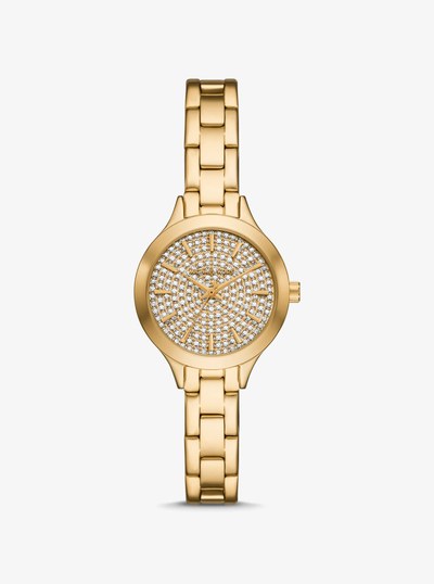 Reloj Aspyn mini en tono dorado con incrustaciones in DORADO | Michael Kors