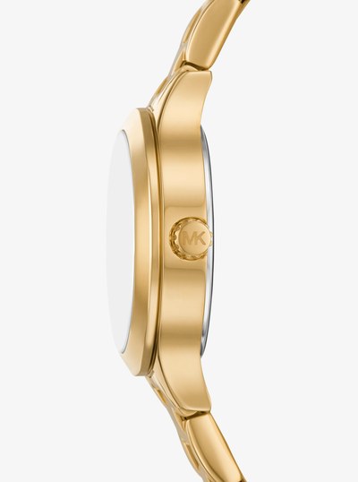 Reloj Aspyn mini en tono dorado con incrustaciones in DORADO | Michael Kors