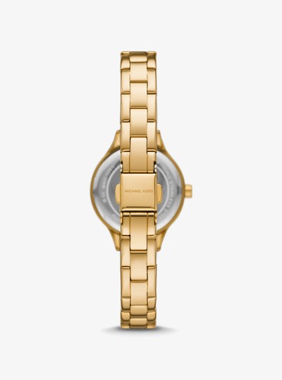 Reloj Aspyn mini en tono dorado con incrustaciones in DORADO | Michael Kors