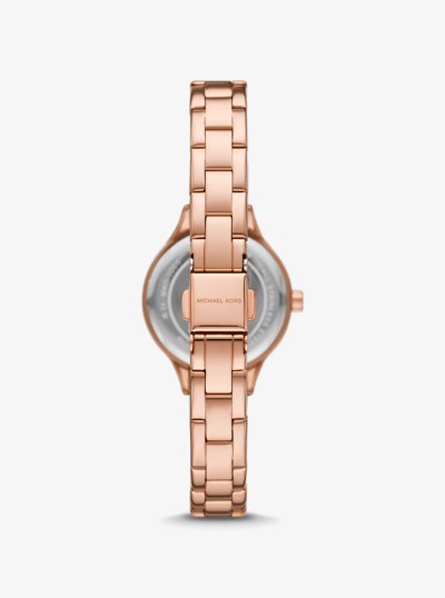 Reloj Aspyn mini en tono rosa dorado con incrustaciones in DORADO ROSA | Michael Kors