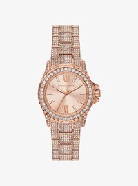 Mini Everest Pav&eacute; Rose Gold-Tone Watch