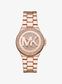 Lennox Pav&eacute; Rose Gold-Tone Watch