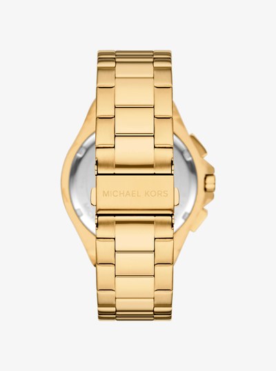 Oversized Lennox Gold-Tone Watch in GOLD | Michael Kors