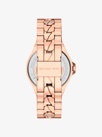 Lennox Pav&eacute; Rose Gold-Tone Watch