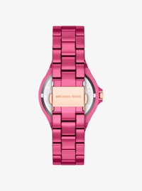 Mini Lennox Pav&eacute; Pink-Tone Watch