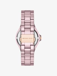 Mini Lennox Pav&eacute; Pink-Tone Watch