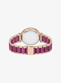 Oversized Parker Pav&eacute; Pink-Tone Watch