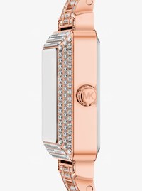 Petite Gwynn Pav&eacute; Rose Gold-Tone Watch