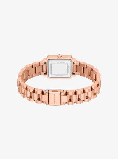 Petite Gwynn Pav&eacute; Rose Gold-Tone Watch in ROSE GOLD | Michael Kors