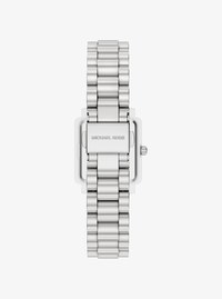 Petite Gwynn Pav&eacute; Silver-Tone Watch