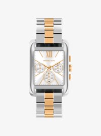 Oversized Monroe Two-Tone Watch