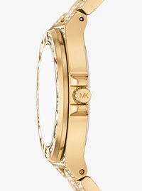 Limited-Edition Mini Lennox Pav&eacute; Gold-Tone Watch